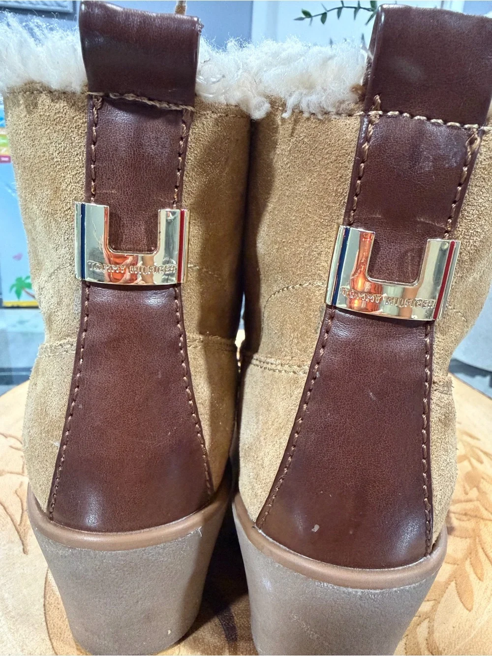 Tommy Hilfiger tan suede